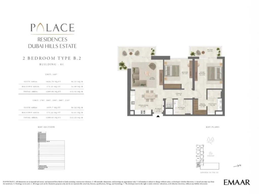 Palace Residences 2BR Close to Original Price